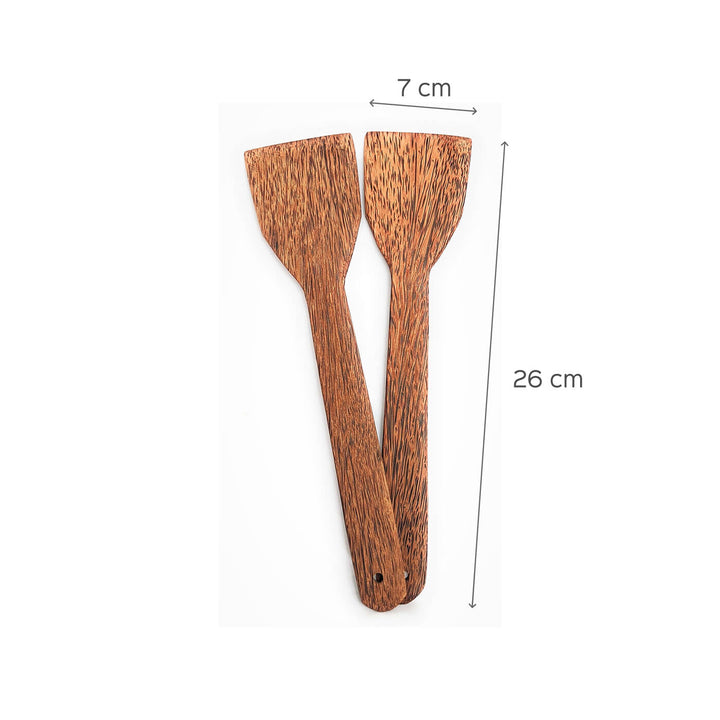 Coconut Wood Spatulas - Set of 2