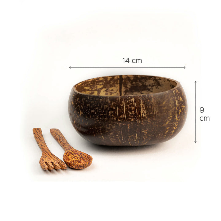 Handcrafted Coconut Wood Serveware - Set of 3