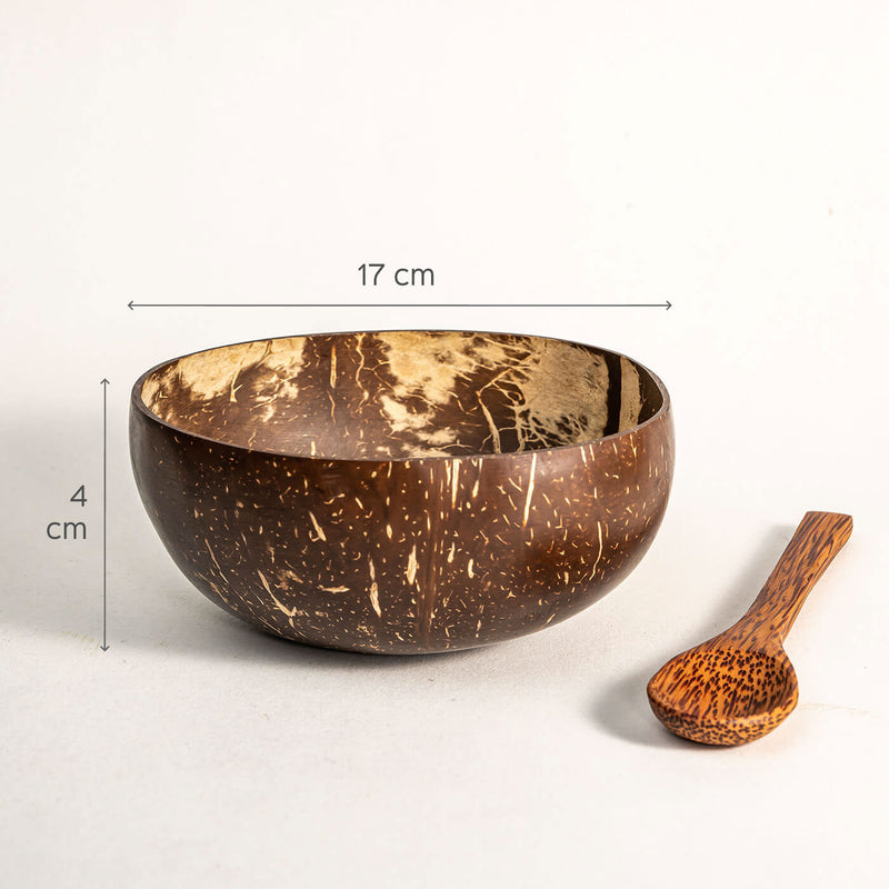 Coconut Wood Bowl and Spoon