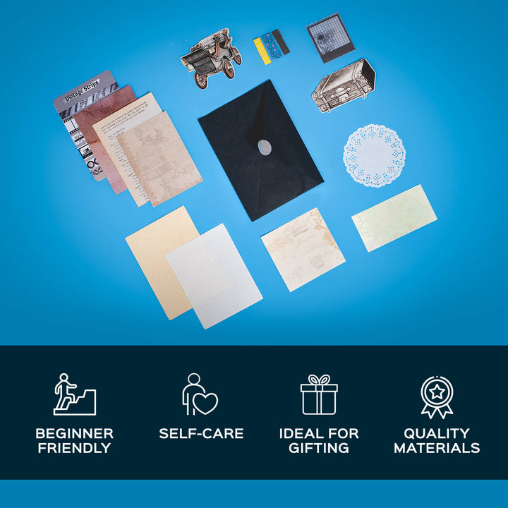 All-inclusive Art Journaling DIY Kit - Vintage - Zwende