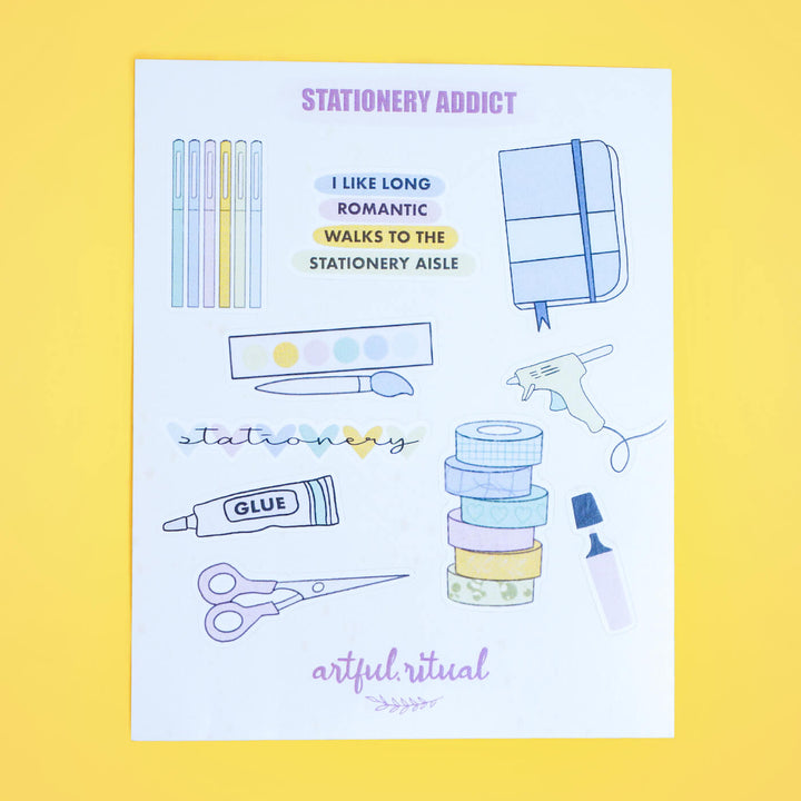 Sticker Sheet - The Stationery Addict