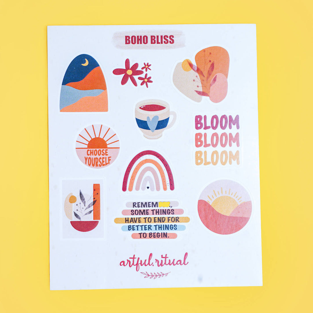Sticker Sheet - Boho Bliss