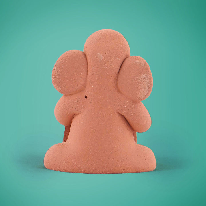 Handmade Terracotta Ganesh with Harmonium