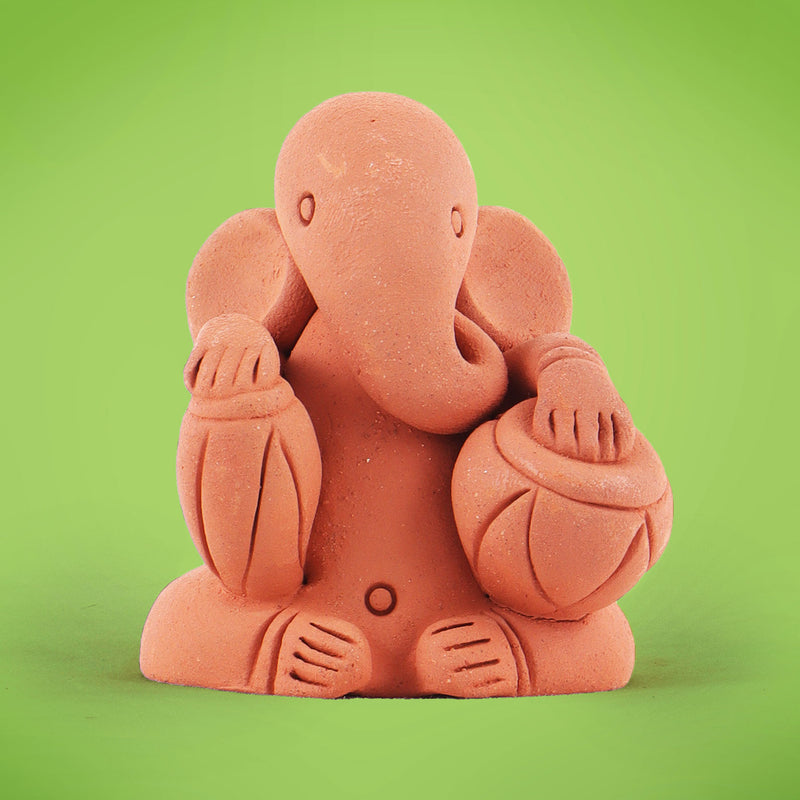 Handmade Terracotta Ganesh with Tablas