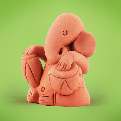 Handmade Terracotta Ganesh with Tablas