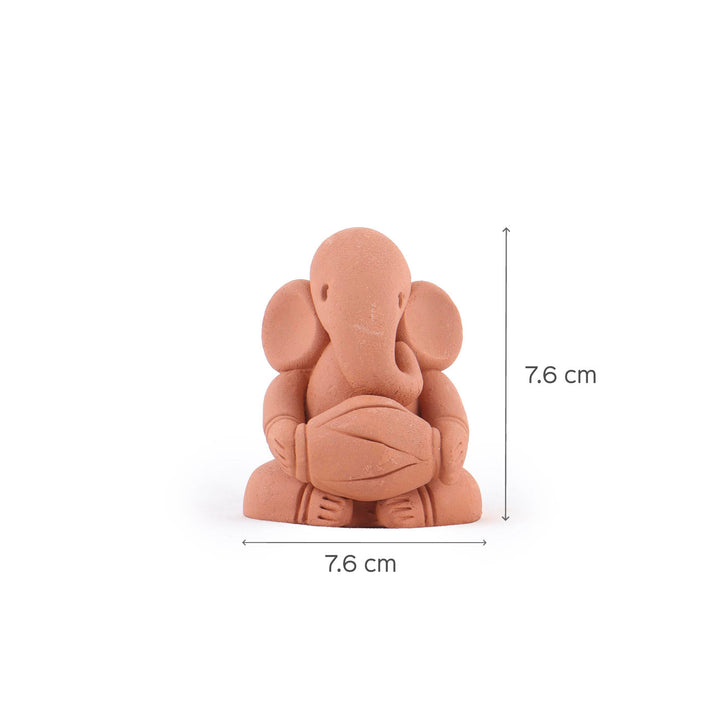 Handmade Terracotta Ganesh with Dholki
