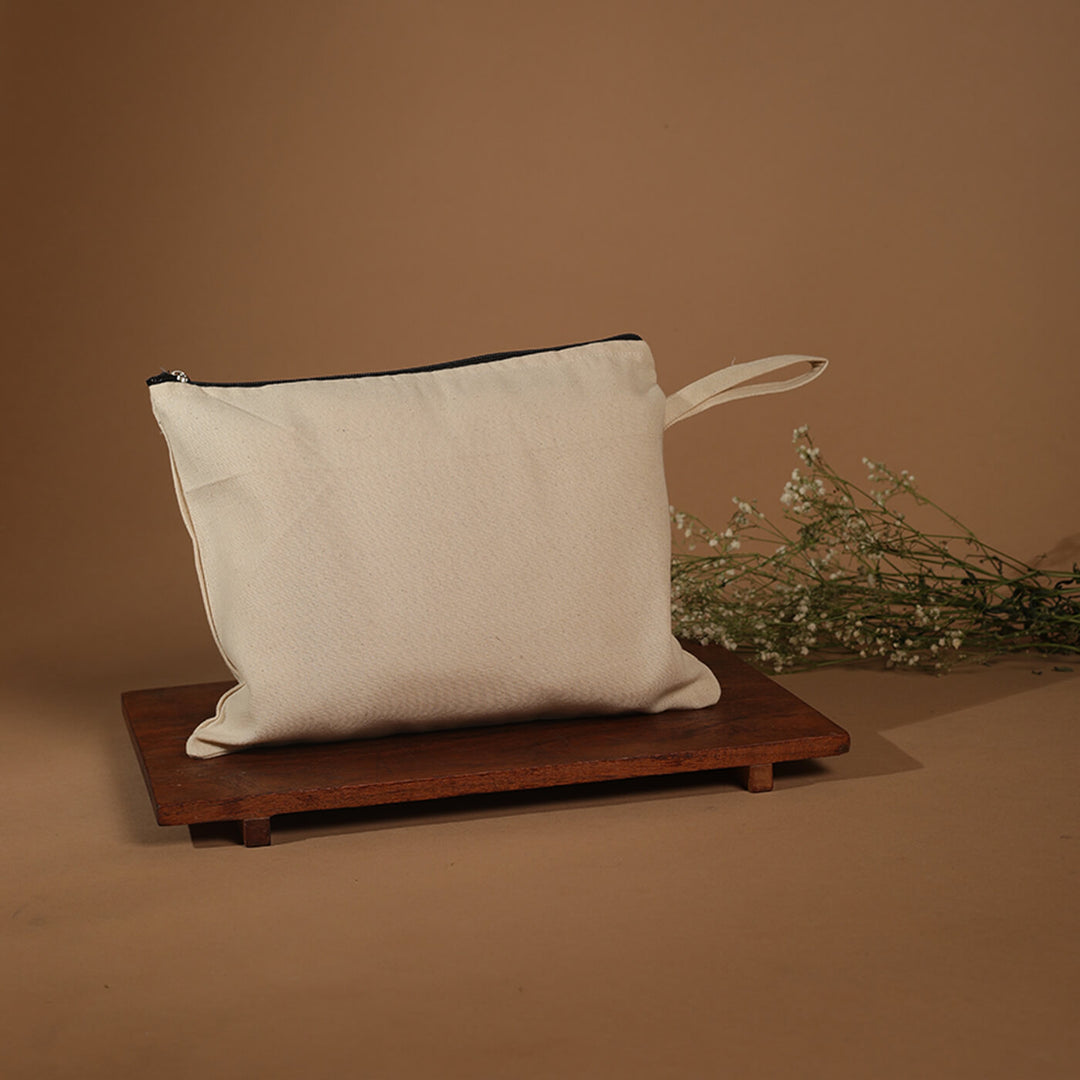 Canvas Toiletries Pouch Plain (9 x 6 inches)