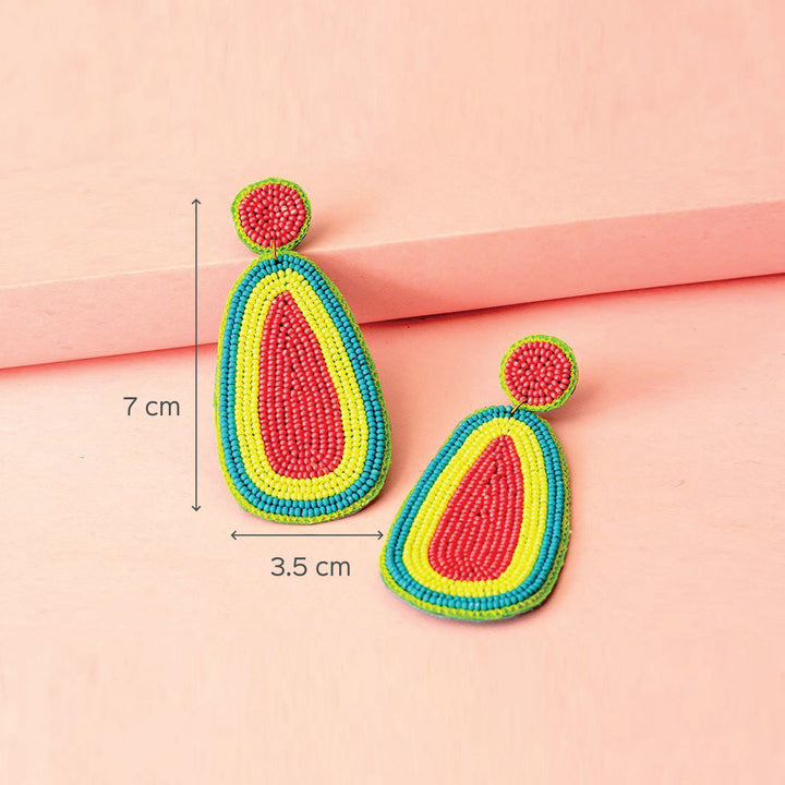 Hand Embroidered Candy Crust Sequin Earrings