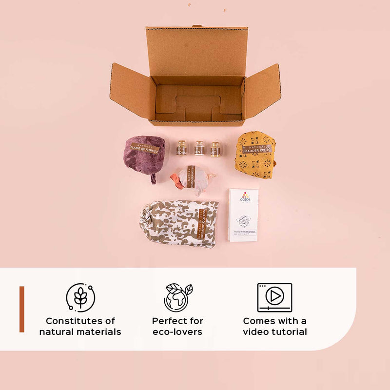 Ecofriendly Natural Dyeing by Extraction Process DIY Kit