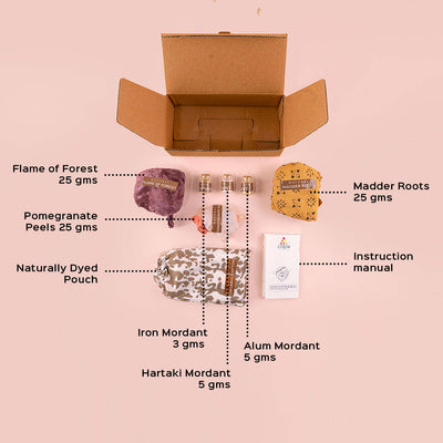 Ecofriendly Natural Dyeing by Extraction Process DIY Kit