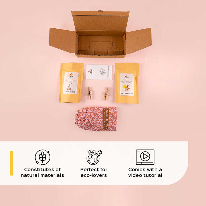 One Step Natural Fabric Dyeing DIY Kit - Zwende