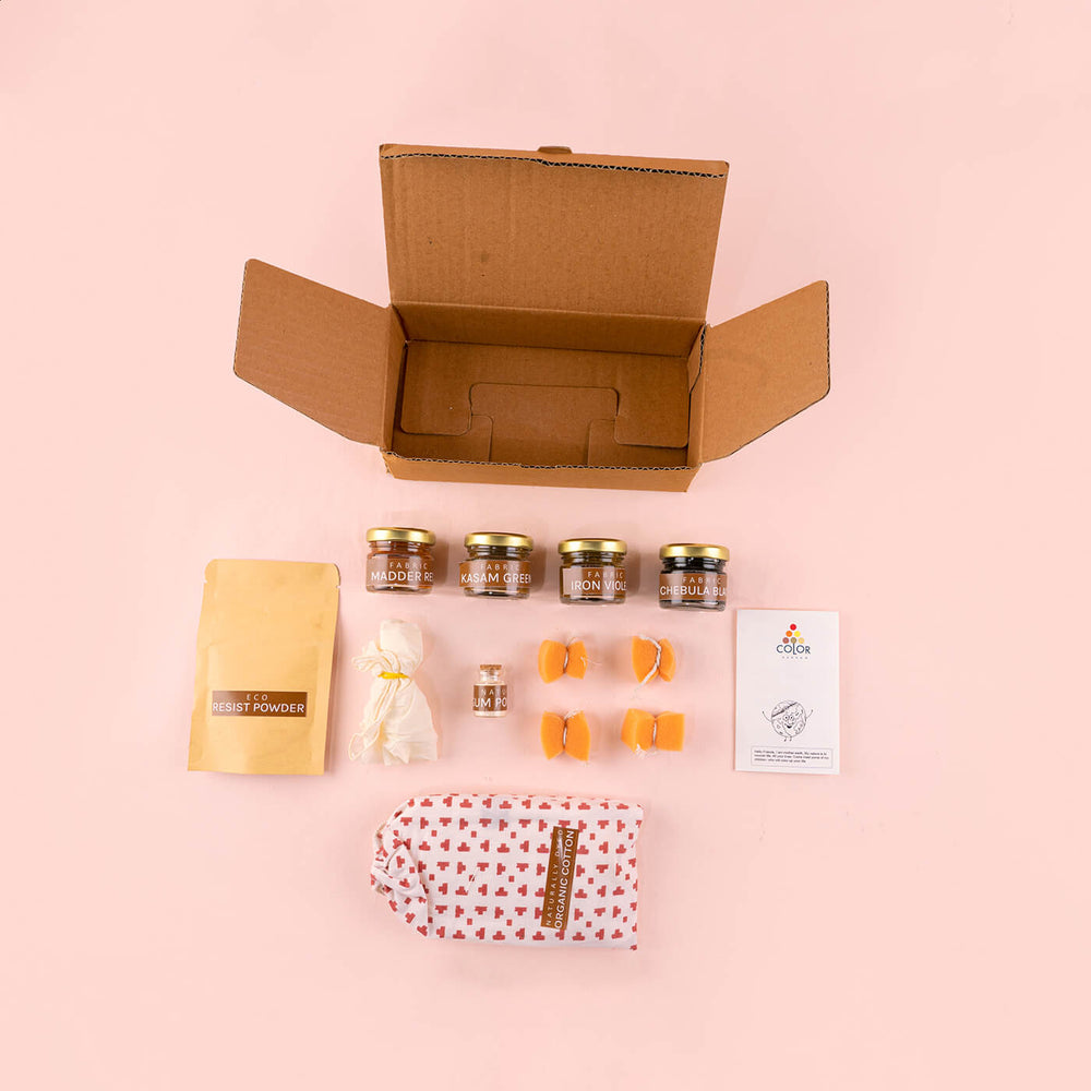 One Step Natural Fabric Dyeing DIY Kit - Zwende