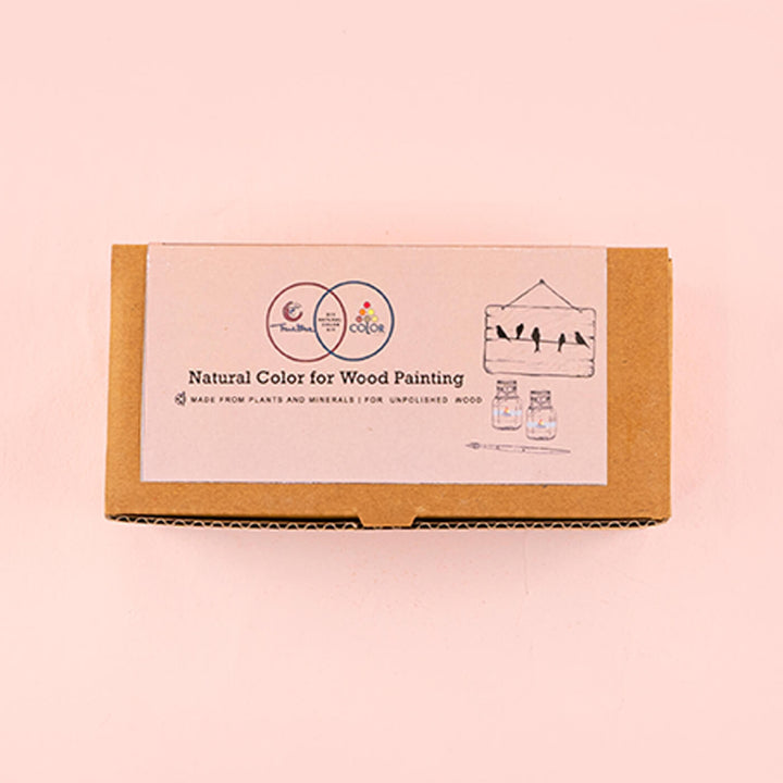 Sustainable Wood Painting with Natural Colours DIY Kit - Zwende