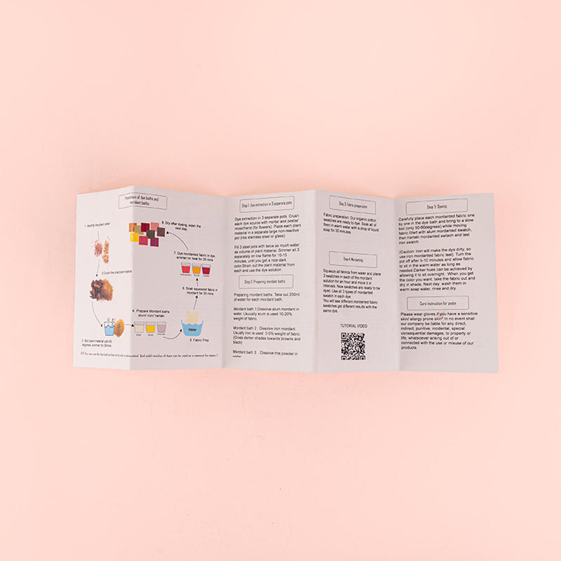 Ecofriendly Natural Dyeing by Extraction Process DIY Kit