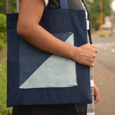 Upcycled Denim Bare Tote