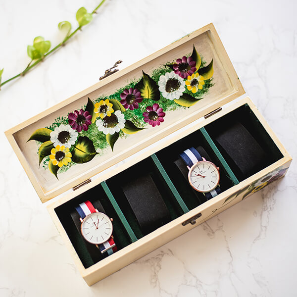 Personalized One Stroke Art Watch Box