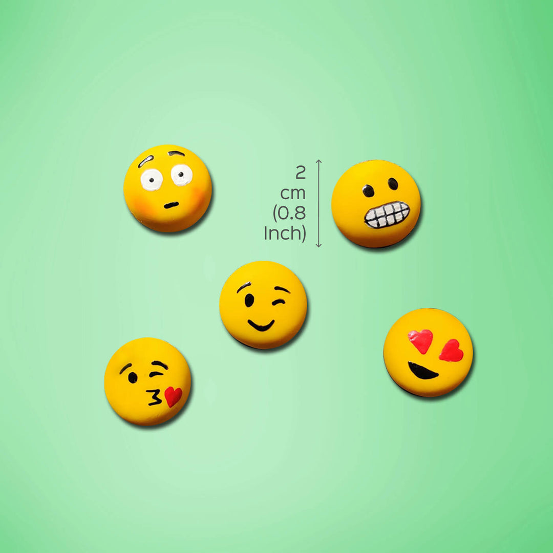 Quirky Emojis Fridge Magnets - Set of 5
