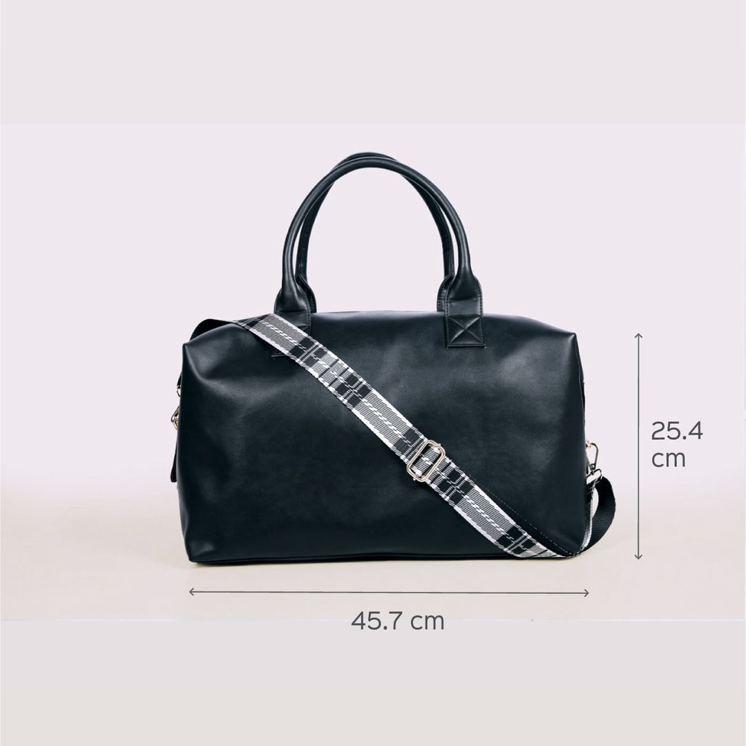 Faux Leather Weekend Holdall Handbag