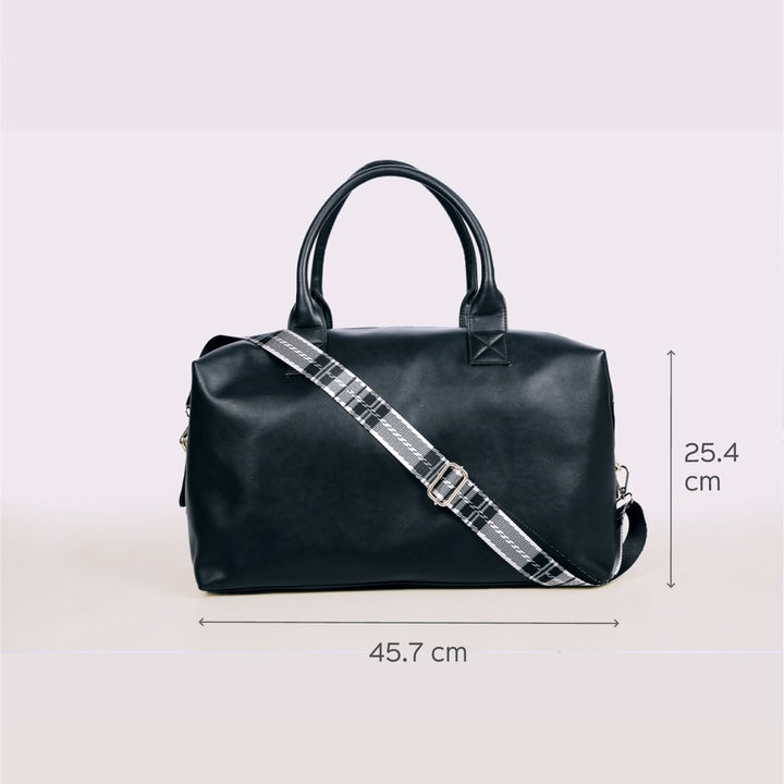 Faux Leather Weekend Holdall Handbag