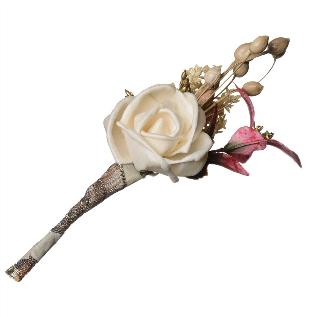 White Rose Boutonniere