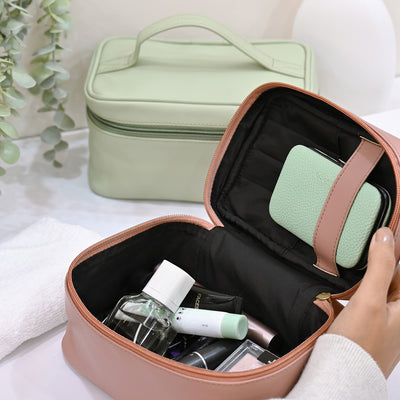 Faux Leather Vanity Case