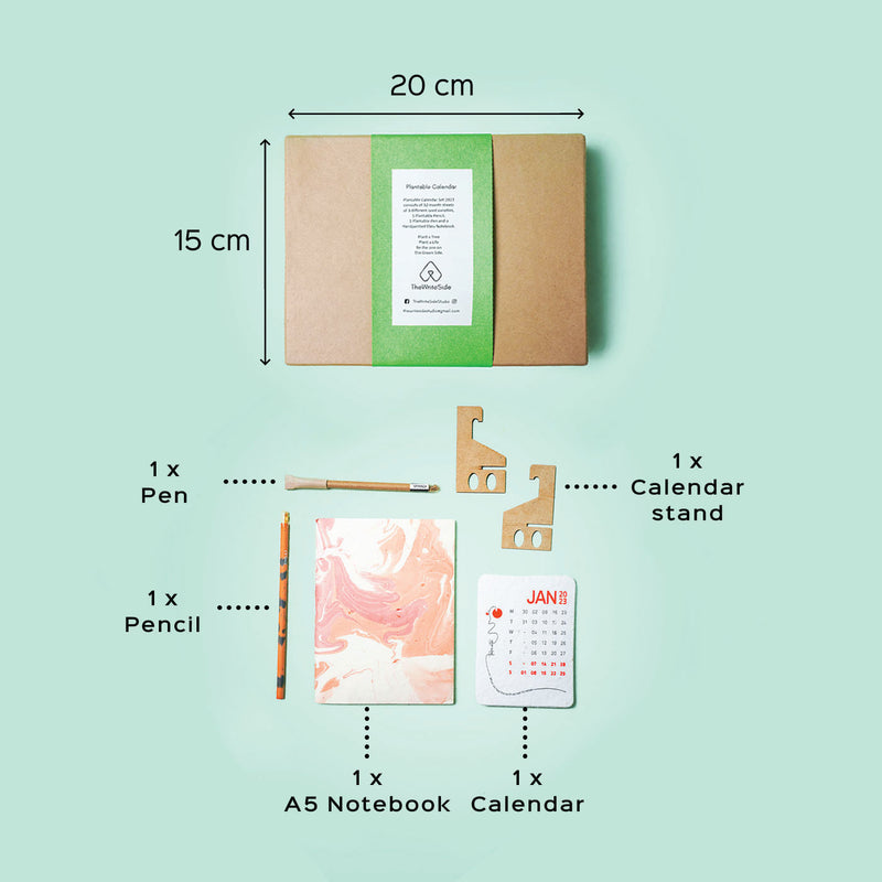 Plantable Stationery Gift Box With Calendar - 2023