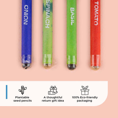Plantable Seed Pencil Set 4