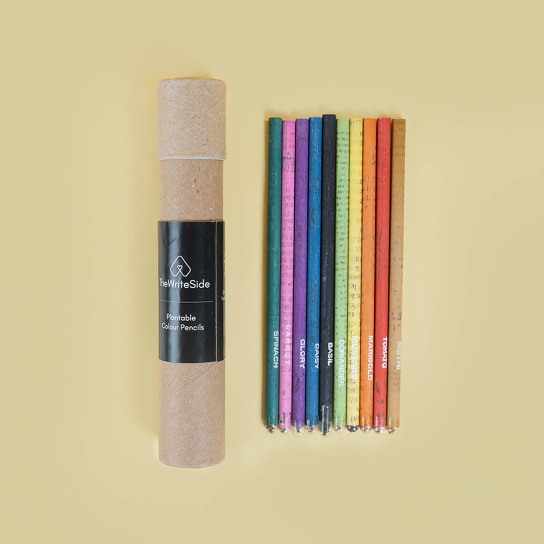 Plantable Seed Colour Pencil Set Of 10