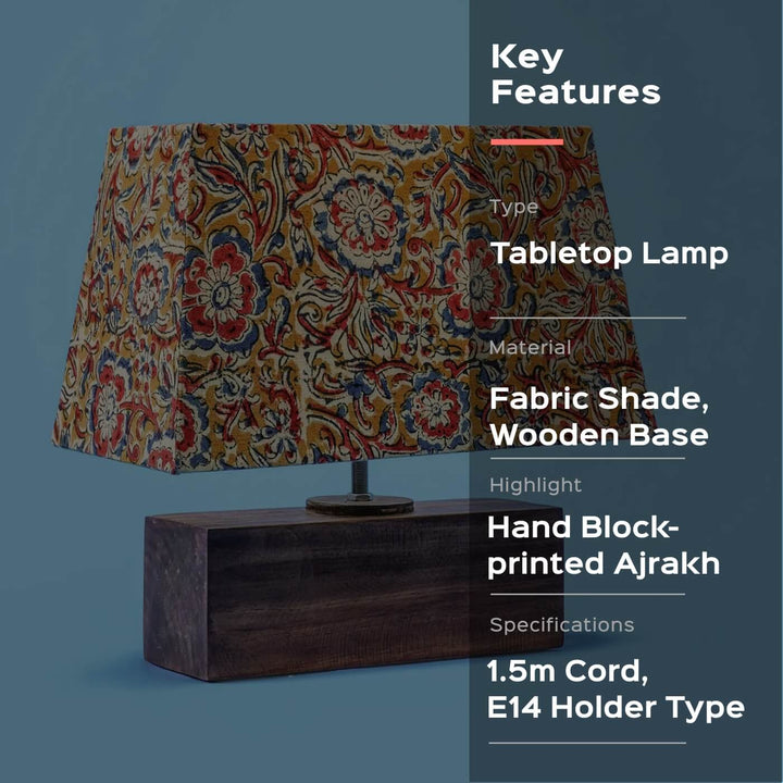 Handcrafted Kalamkari Fabric Lamp