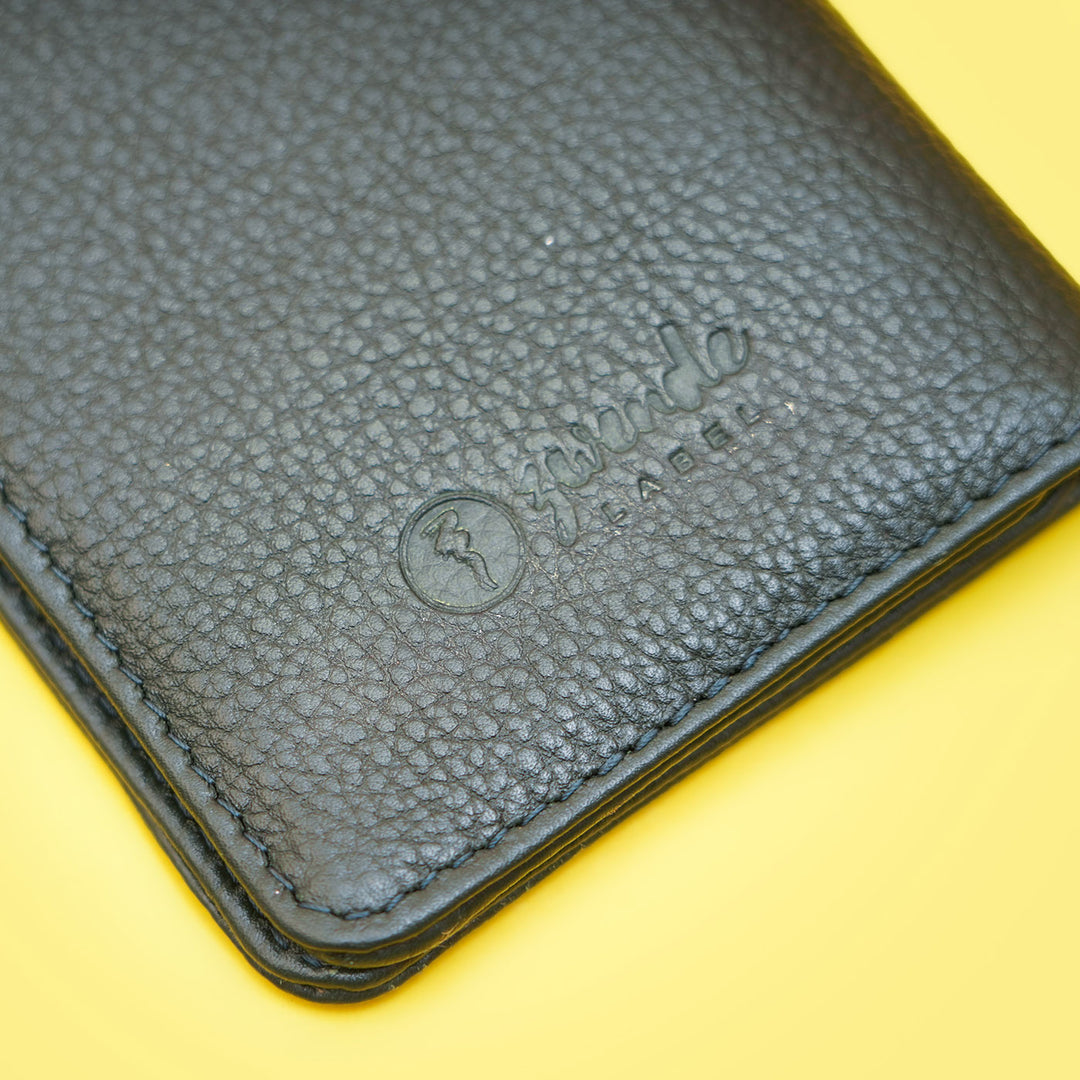 Customizable Leather Passport & Currency Case with Initials