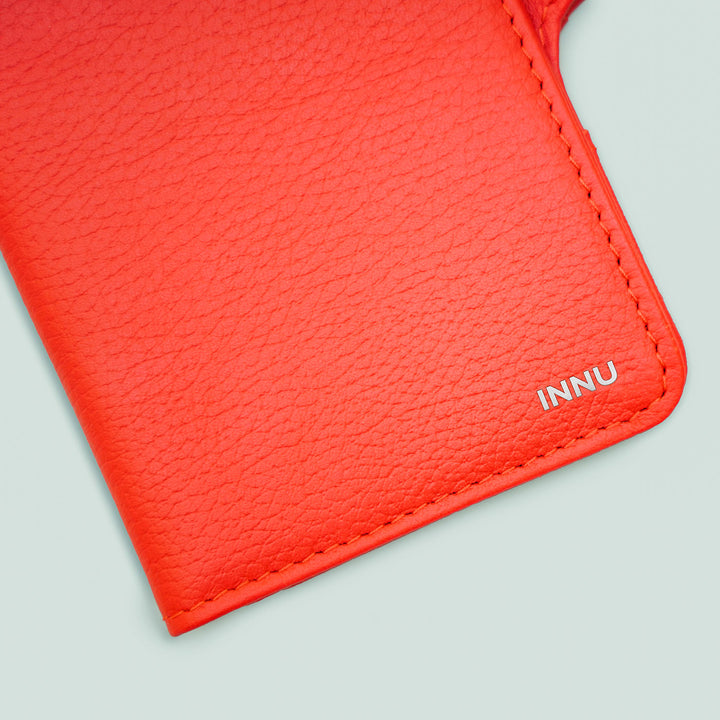 Customizable Leather Passport & Currency Case with Names