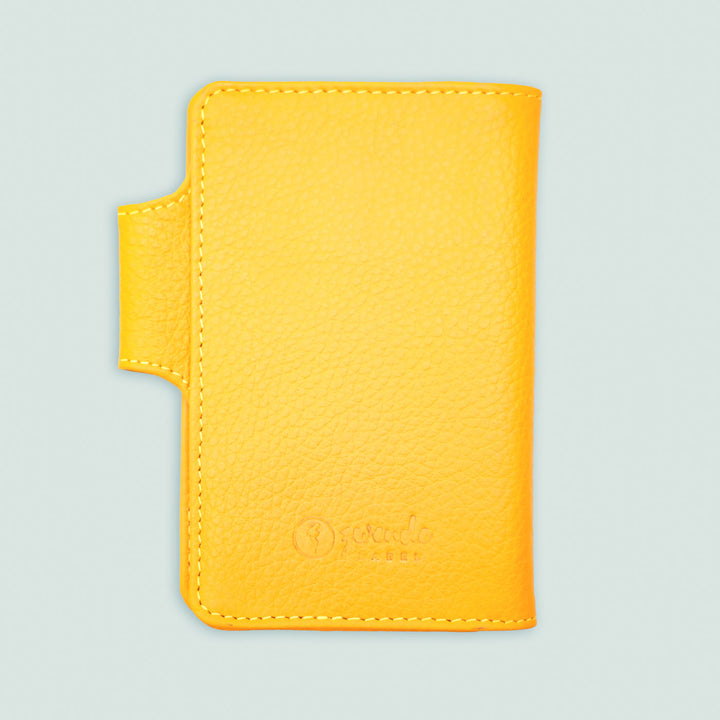 Customizable Leather Passport & Currency Case with Names