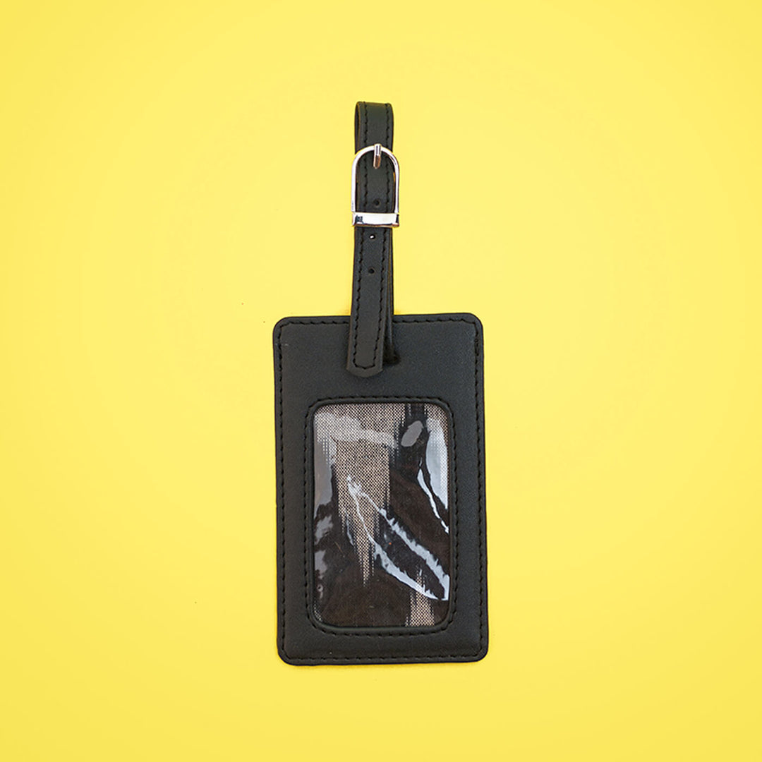 Faux Leather Luggage Tag