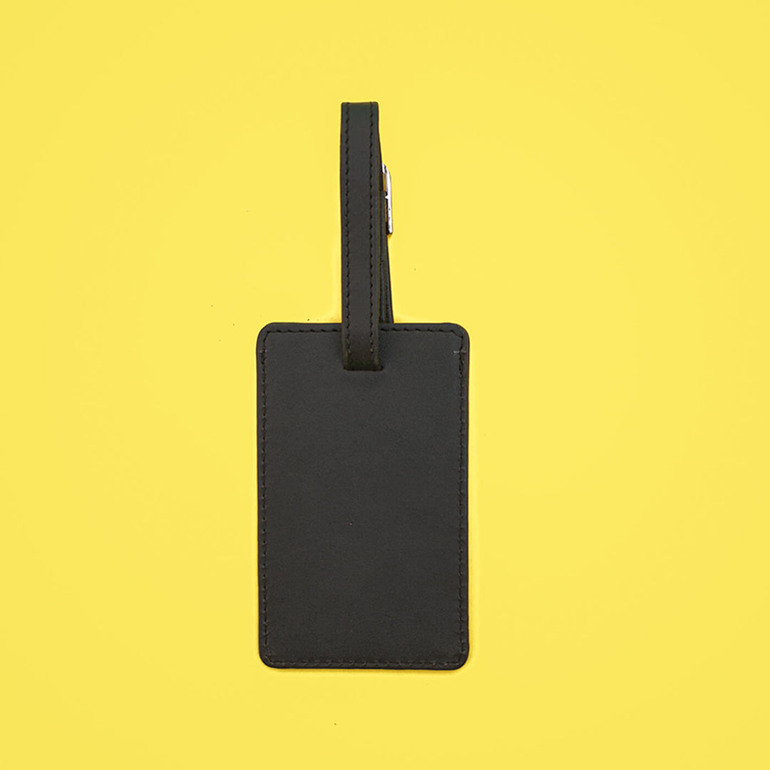 Faux Leather Luggage Tag