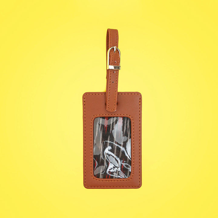 Faux Leather Luggage Tag