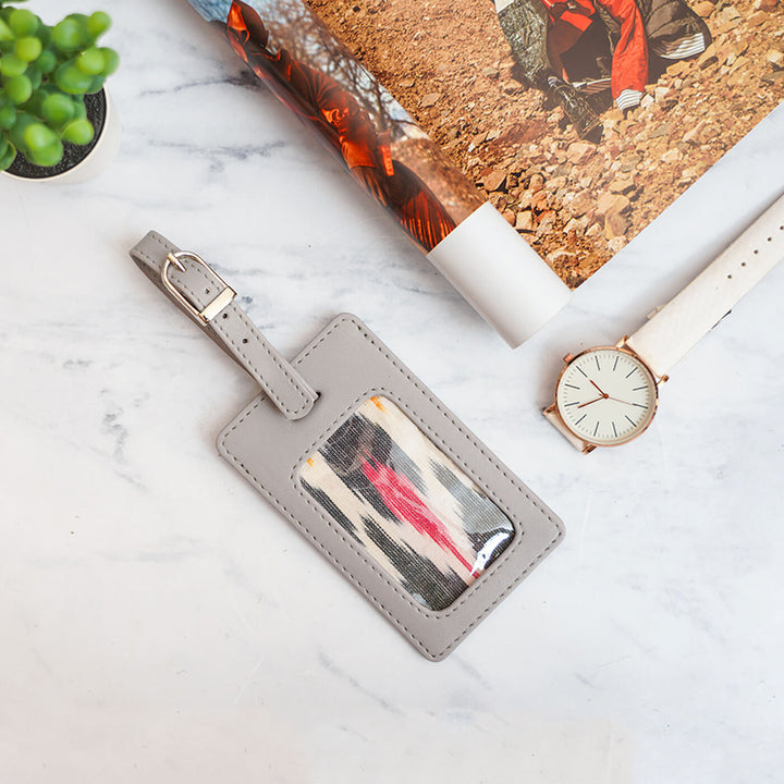 Faux Leather Luggage Tag