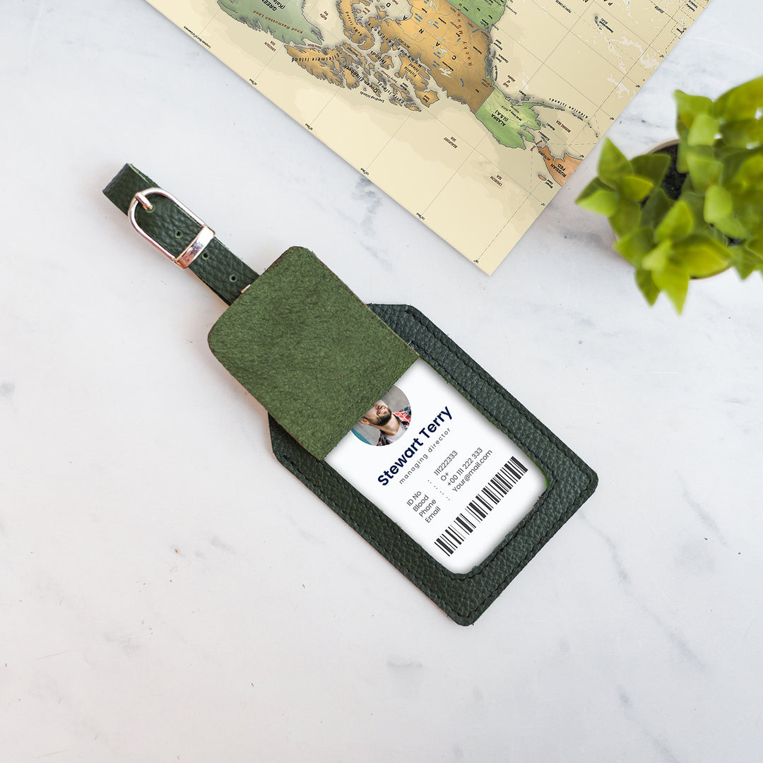 Genuine Leather Luggage Tag