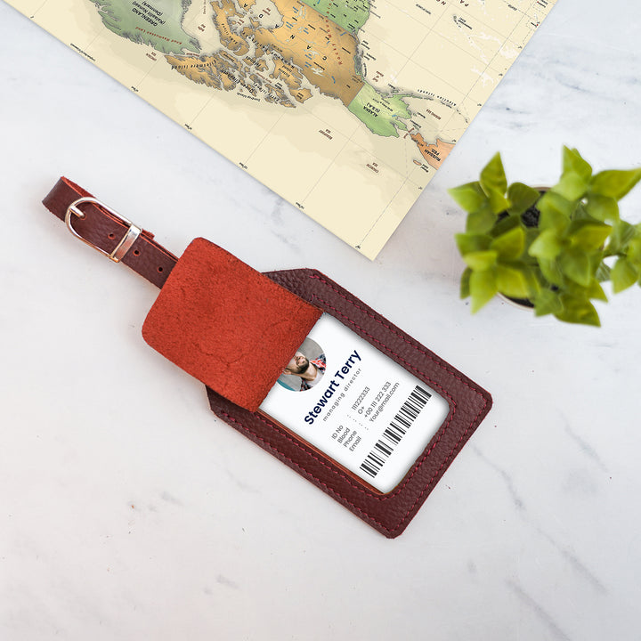 Genuine Leather Luggage Tag