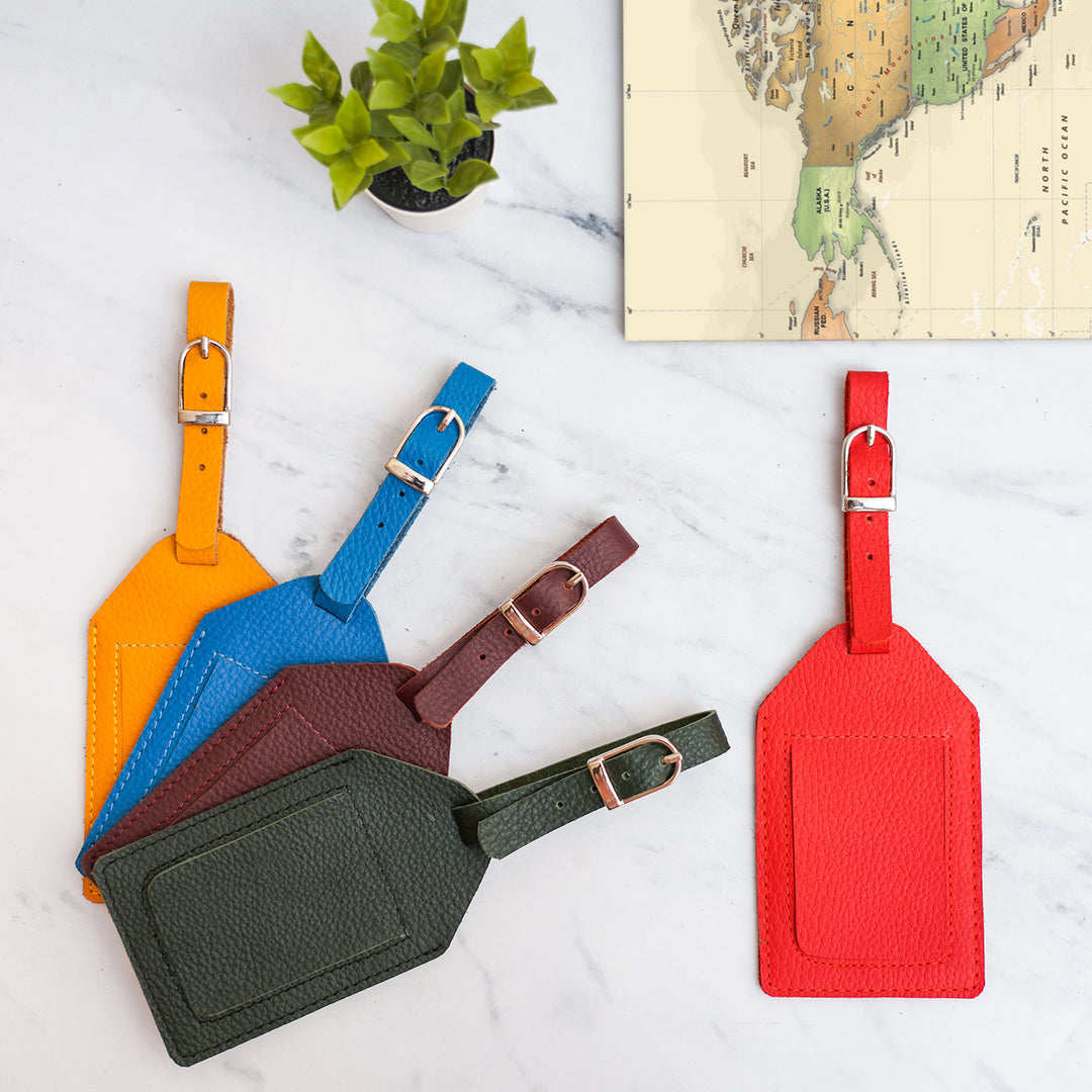 Genuine Leather Luggage Tag