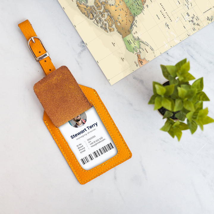 Genuine Leather Luggage Tag