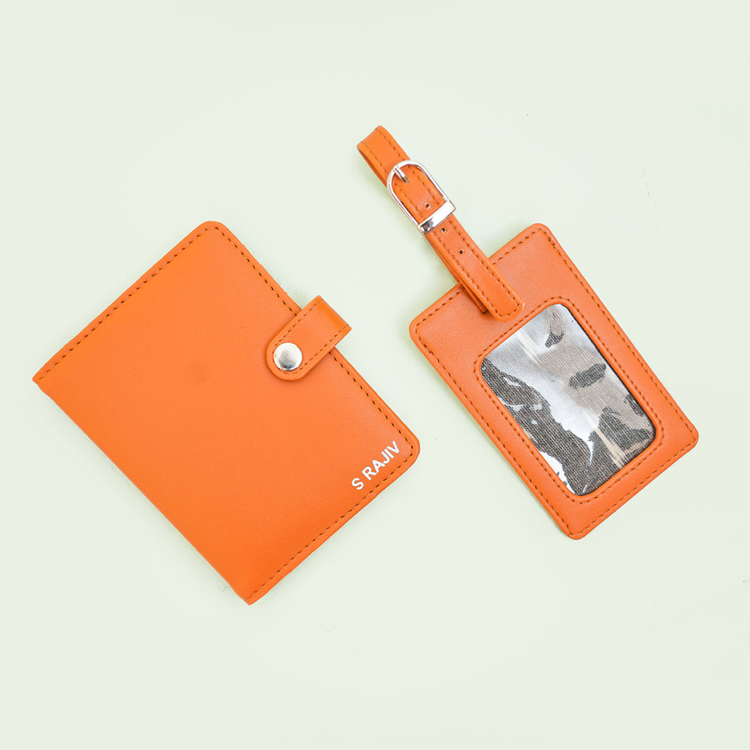 Passport Holder and Luggage Tag Combo