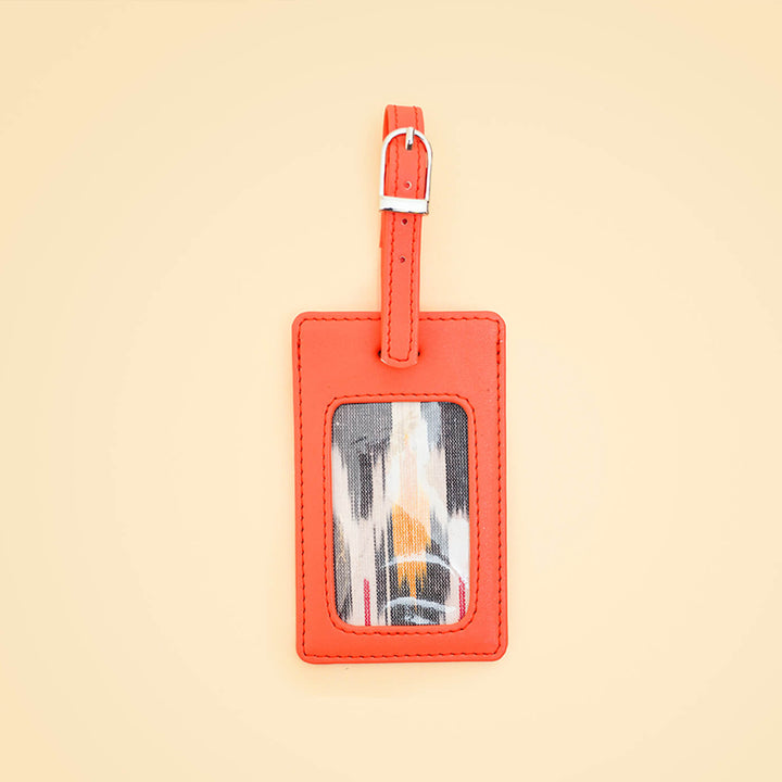 Faux Leather Luggage Tag