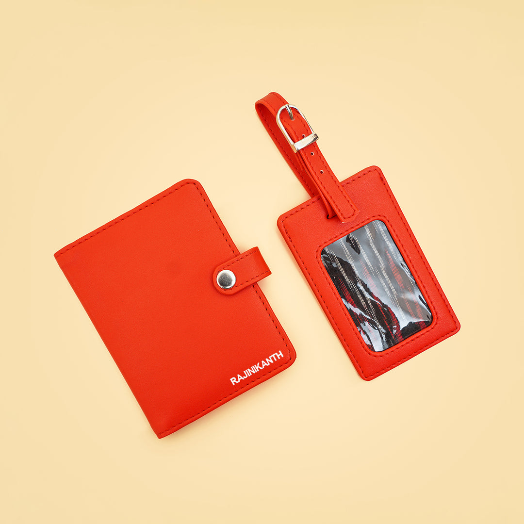 Passport Holder and Luggage Tag Combo