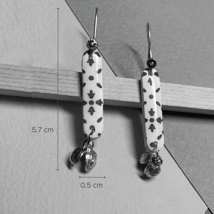 Handmade Clay Zoya Dangler Earrings