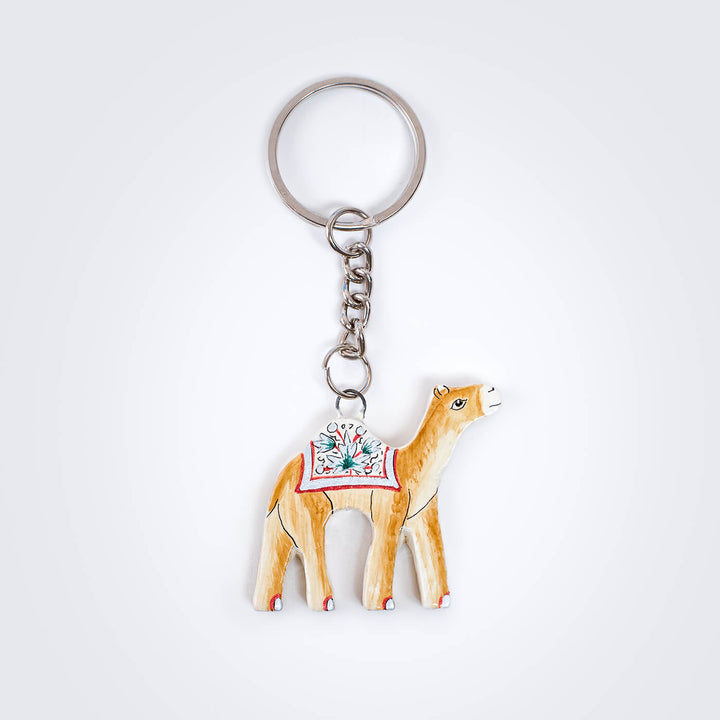 Paper Mache Keychain - Camel