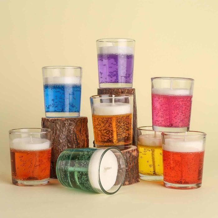 Ravishing Red - Set of 4 Gel Candles
