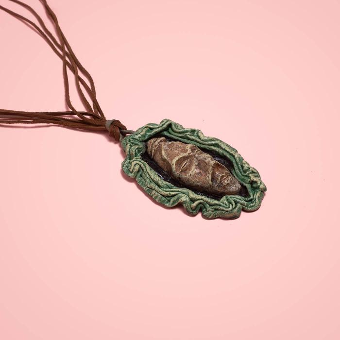 Papier-Mache Pendant - Forest Man