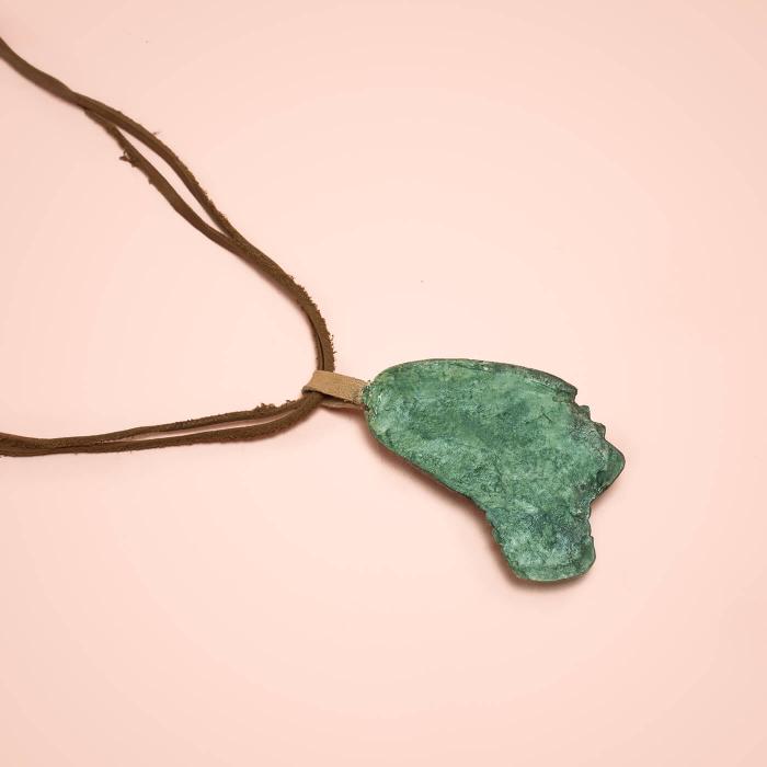 Papier-Mache Pendant - Green Man