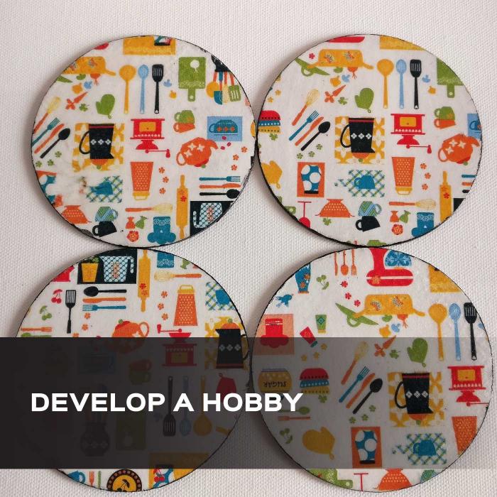 Decoupage DIY Kit - Tray & Coasters