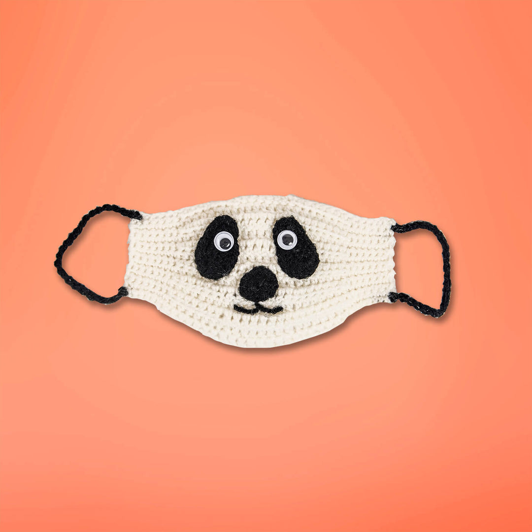 Panda Crochet Mask